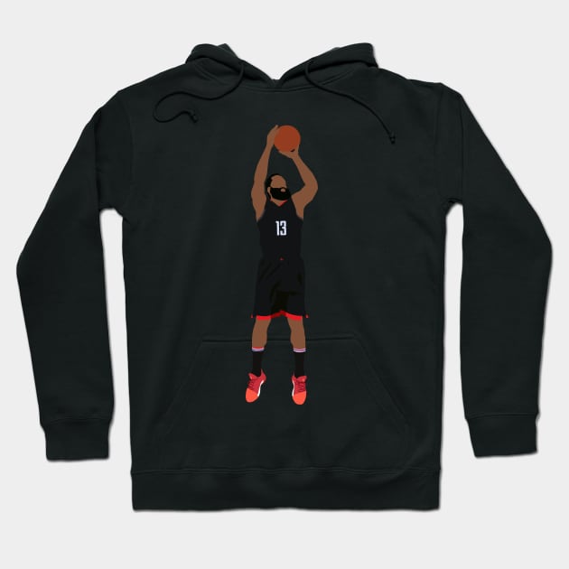 James Harden in Black Hou Rockets Uni Hoodie by ActualFactual